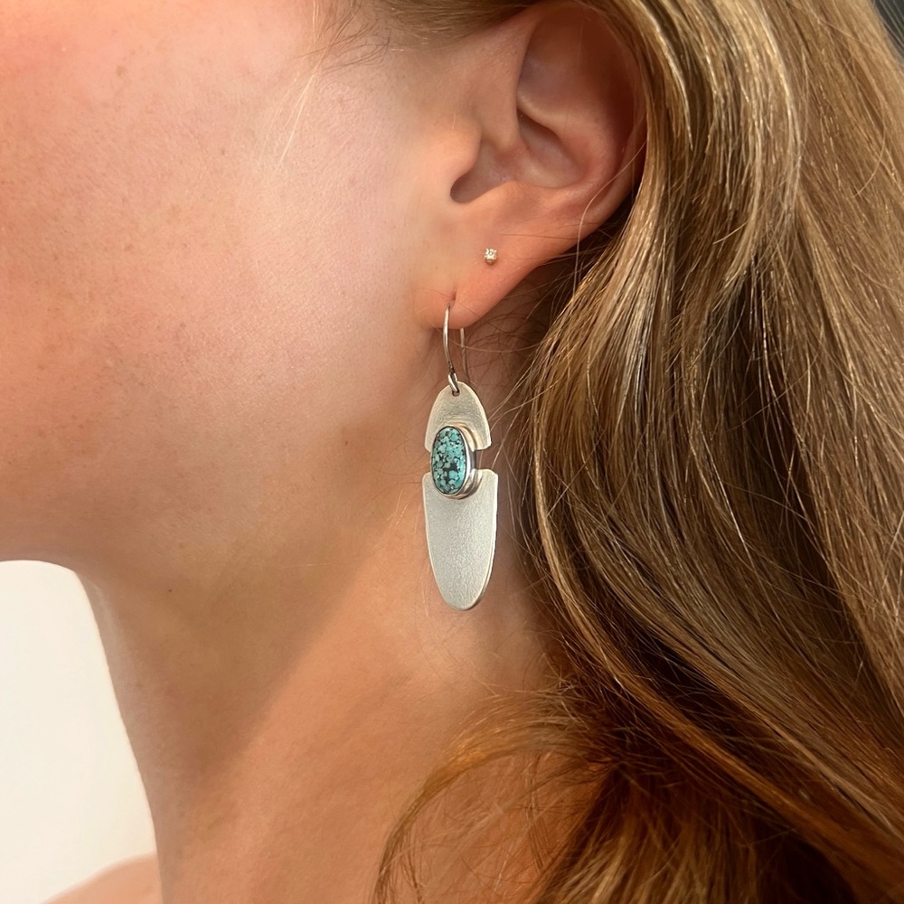Silver and Turquoise Earrings